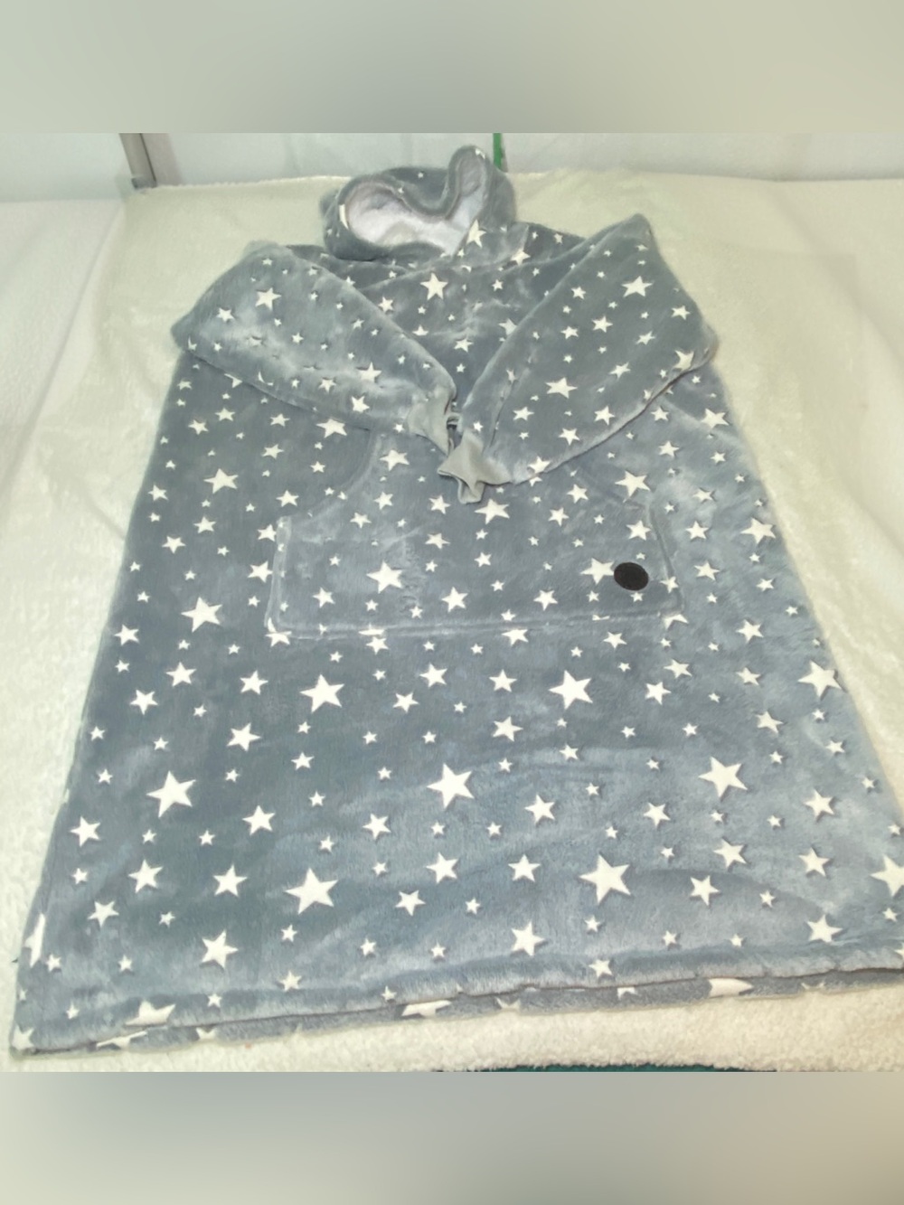 Cozy Star-Print blanket Hoodie Pajama